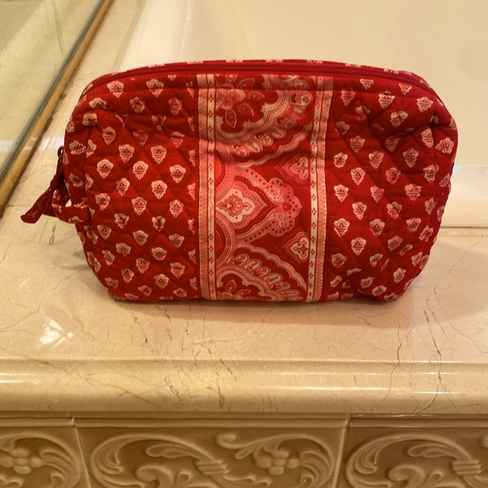 Vera Bradley Toiletry Case w. Matching insert pouch.